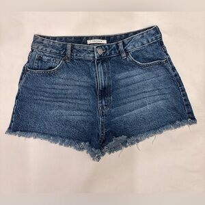 PacSun High Waisted Denim Cut Off Shorts Size 30